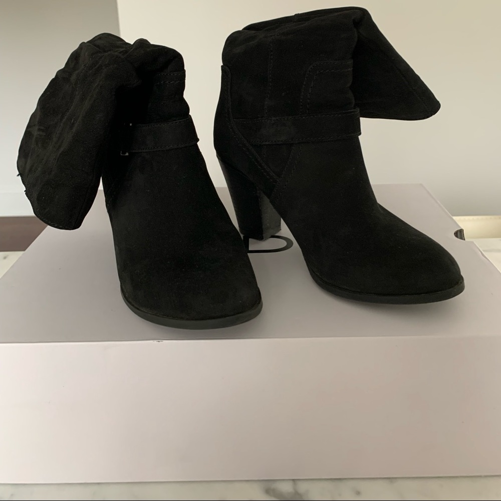 Aldo Beachburg Boot, Black Suede Size 7